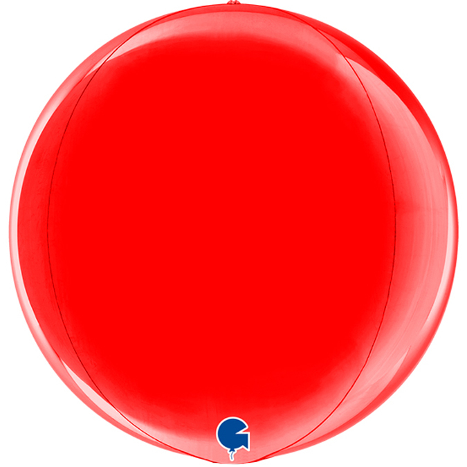 Шар Сфера 3D Металлик Red