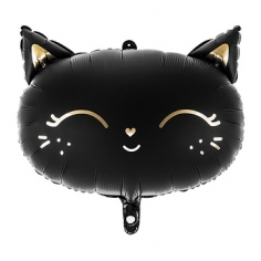 Шар Фигура Кошка голова Black (в упаковке)