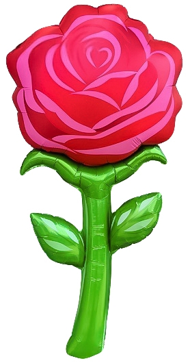 Шар Фигура Цветок, Роза, Красный