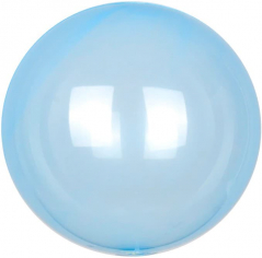 Шар Сфера 3D, Deco Bubble, Голубой, Кристалл (в упаковке)
