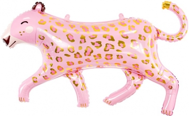 Шар Фигура Леопард, Розовый (в упаковке)