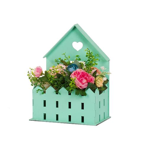 Декоративный ящик для цветов "Домик с забором", Тиффани