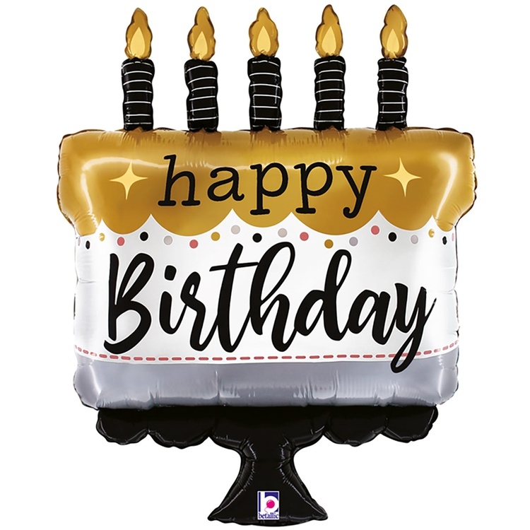 Шар Фигура Торт со свечками (в упаковке) 